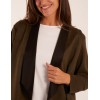 Suede Look Waterfall Jacket