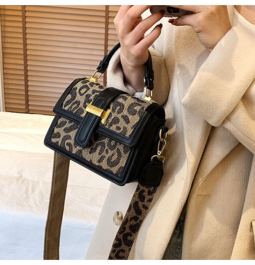 Leopard Print Crossbody Bag