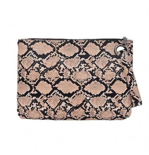 Snake Print Clutch