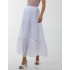 Ladder Trim Midi Skirt