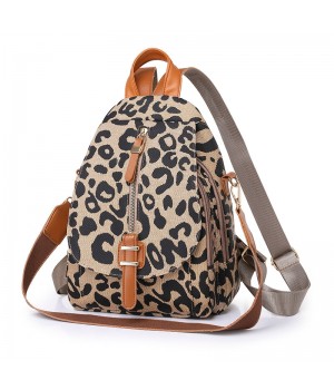 Leopard Backpack Purse