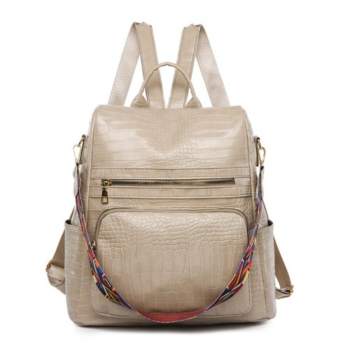 Backpack With Back Zipper Pocket