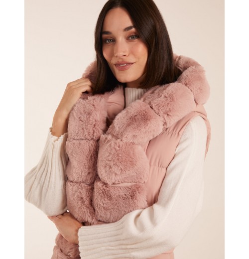 Faux Fur Detail Gilet